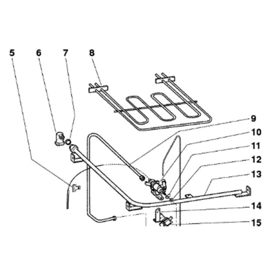 Clips bulbe thermostat (repère 5) C00082729