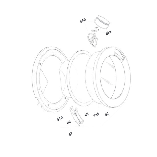 Encadrement hublot repère 62 43029399