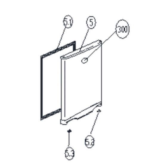 Joint Porte Freezer (repère 5.1) FR005595