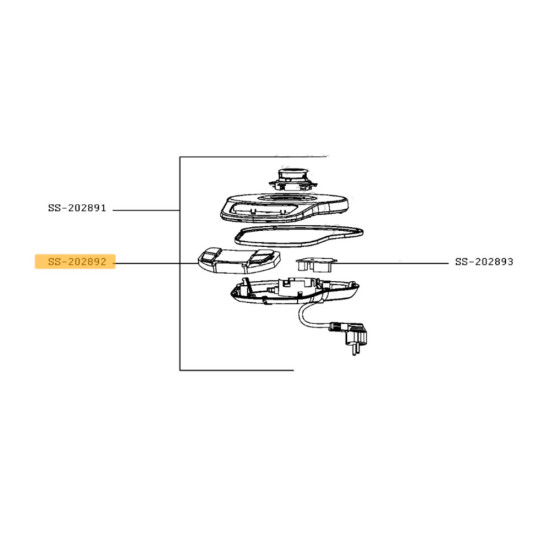 Carte électronique de commande (repère SS-202892) SS-202892