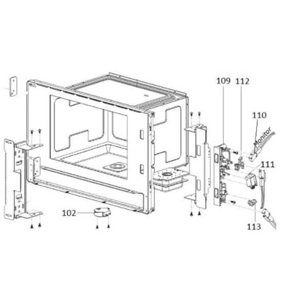 Antenne moteur (repère 102) 713108