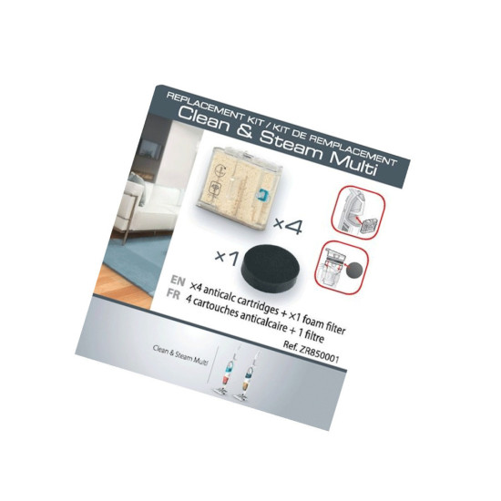 Lot 4 cartouches anti-calcaire avec 1 filtre ZR850001