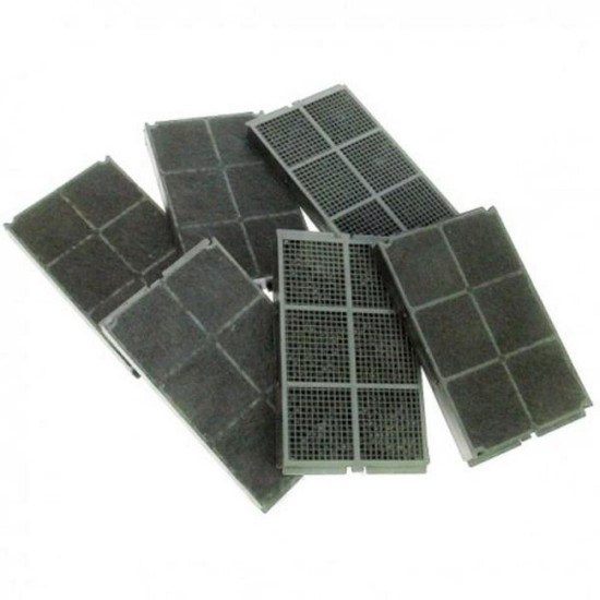Lot de 6 filtres charbon rectangulaires C00094511