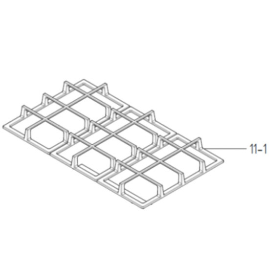 Grille portante plate (repère 11-1) 519655