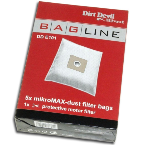 Lot de 5 sacs microfibres + filtre 7020022