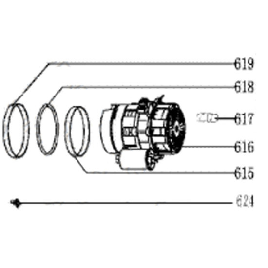 Pompe de cyclage (repère 616) 435C63