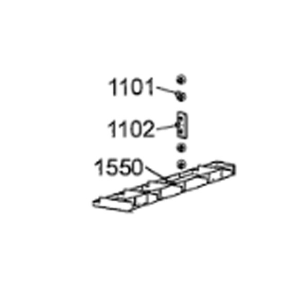 Poignée de portillon (repère 1101) d'origine 481249818759, C00345854