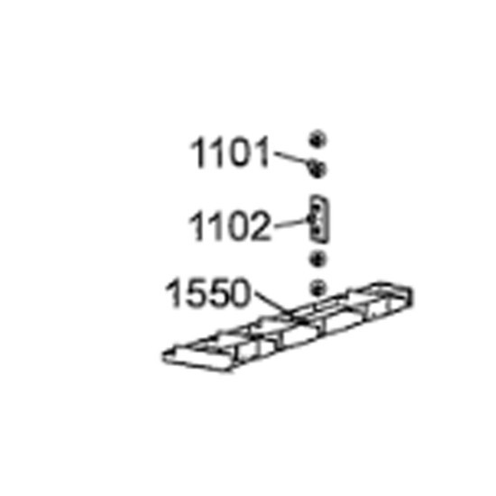 Poignée de portillon (repère 1101) d'origine 481249818759, C00345854