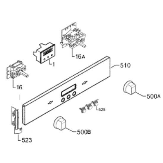 Bouton sélecteur (repère 500B) 3550410801