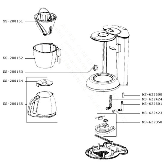 Support filtre (repère SS-200152) SS-200152