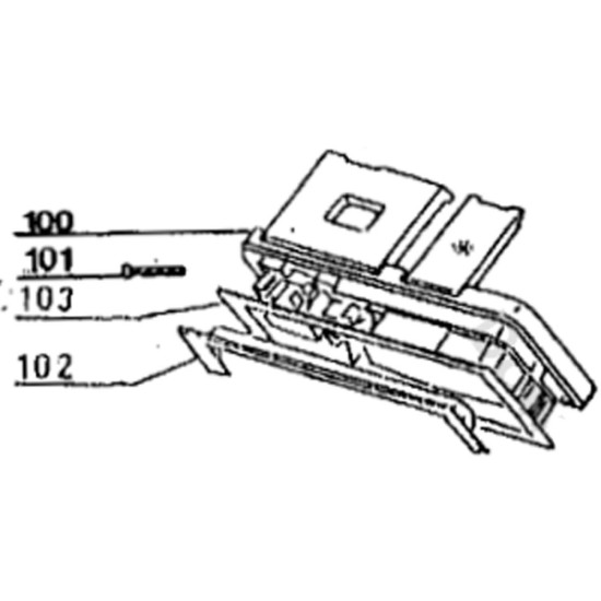Joint électrodistributeur / contreporte (repère 103) 92130483