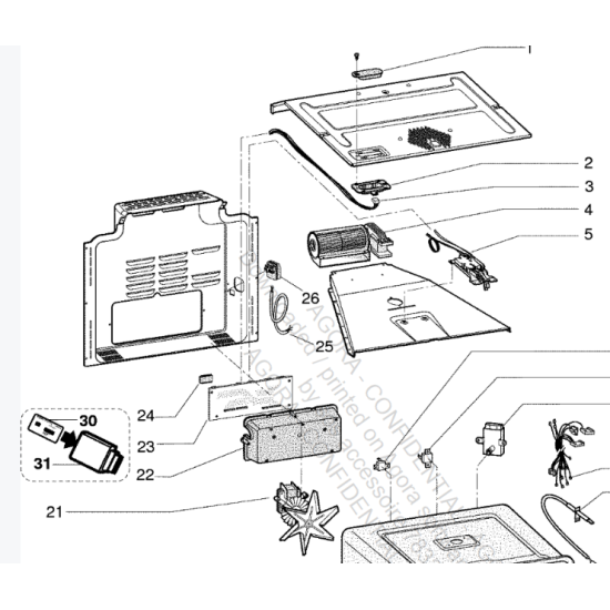 Interrupteur pyrolyse (repère 27) C00143162