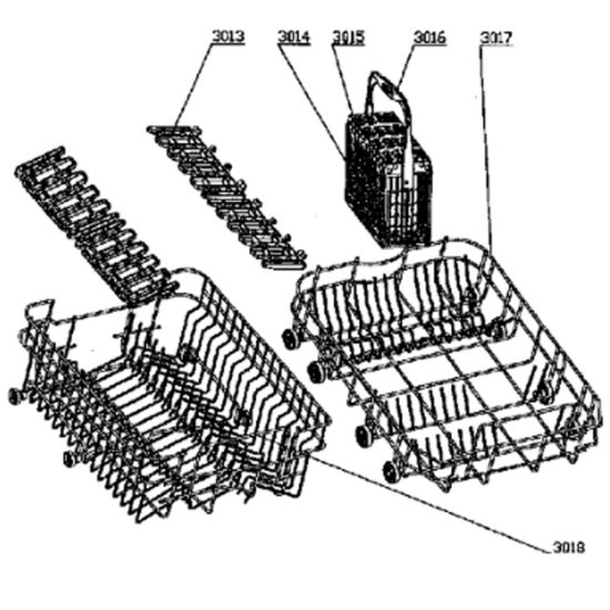 Panier supérieur (repère 3018) 445A12