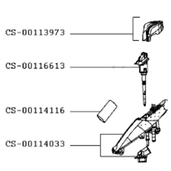 Avant de poignée (repère CS-00114033) CS-00114033