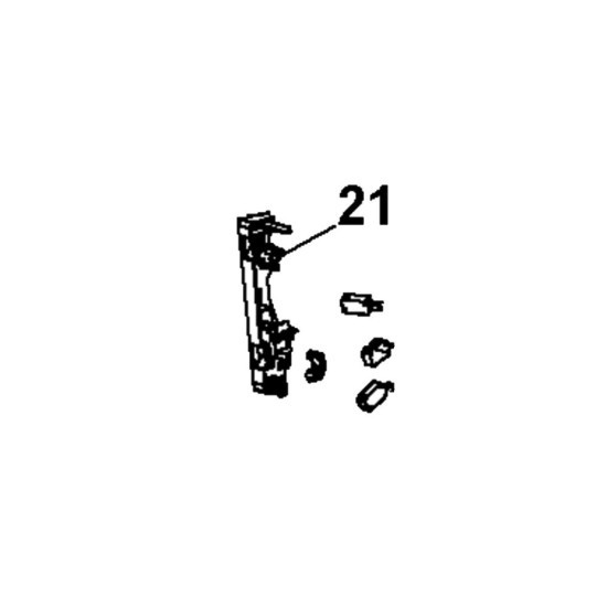 Equerre fixation micro interrupteur (repère 21) 49021737