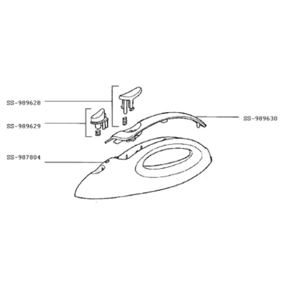 Bouton + ressort (repère SS-989628) SS-989628