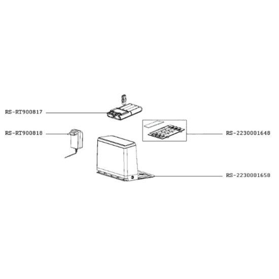 Base de charge (repère RS-2230001658) RS-2230001658