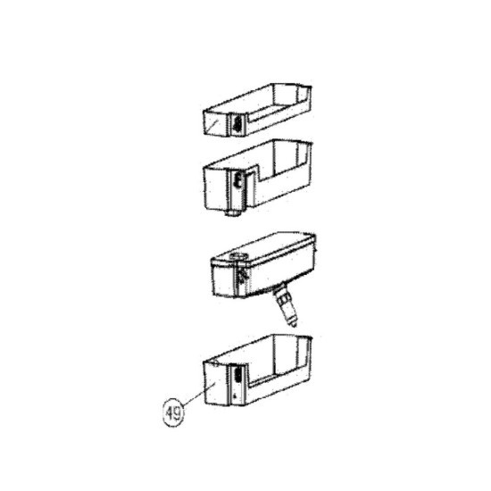 Balconnet bouteilles (repère 49) 149C27