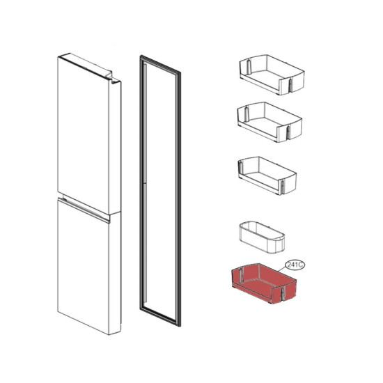 Balconnet inférieur (repère 241C) MAN64890001