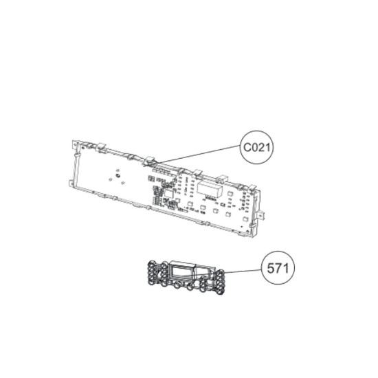 Carte électronique, module de puissance repère C021 2331301000