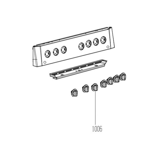 Commutateur haut + manette (repère 1006) 250315621