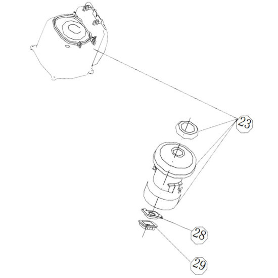 Moteur (repère n°23) d'origine 4055189627
