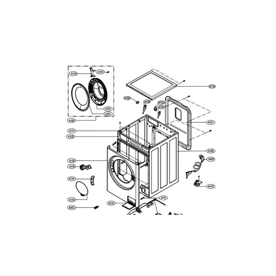 Hublot complet repère A150 ADC74745509
