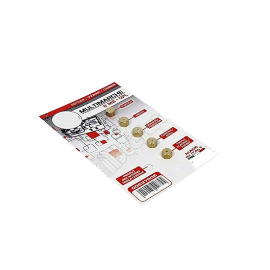 Jeu d'Injecteurs, gicleurs gaz butane propane universel DIAM. 6MM 00537505