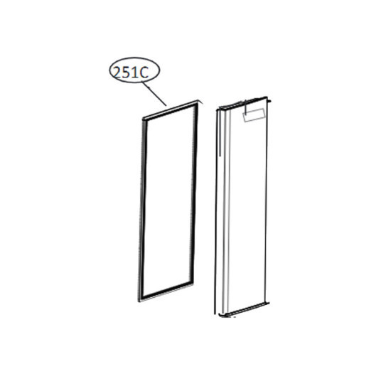 Joint de porte home bar repère 251C MDS64610505