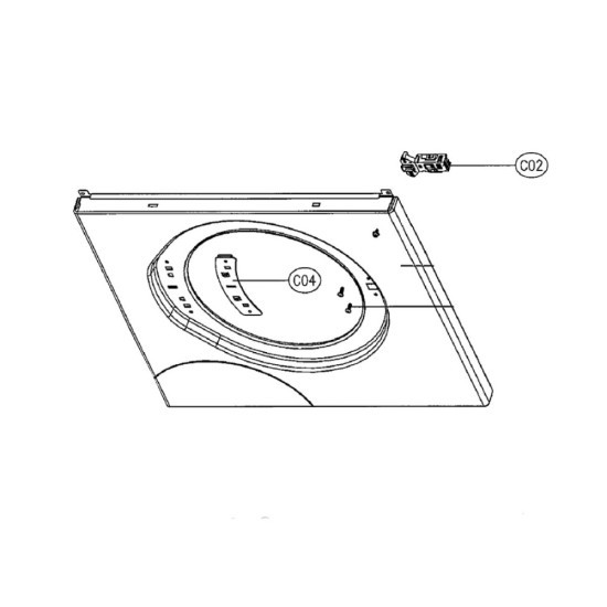 Sécurité de porte, Fermeture, Verrou repère C02 53343