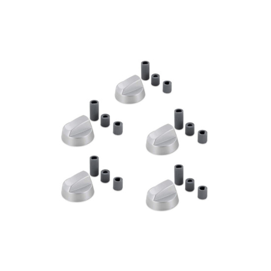 Lot de 5 boutons rotatifs universels Ø 42 mm + embouts 6 et 8 mm 21823