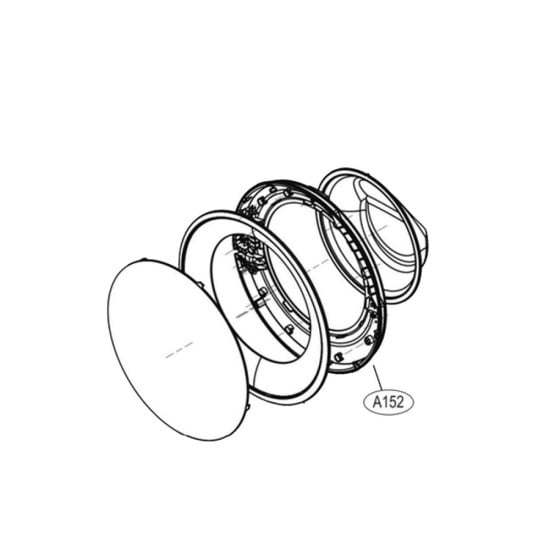 Cadre de hublot intèrieur repère A152 ADC74625717