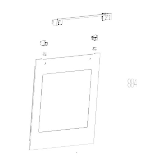 Vitre extérieure de porte (repère 884) 210440245