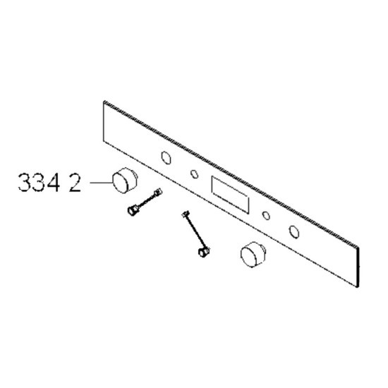 Bouton (repère 3342) d'origine 481010569375, 480121102669