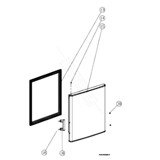 Poignée de porte (repère 18) d'origine 4055318218