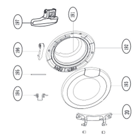 Cadre de hublot intérieur (repère 192) AS0033162