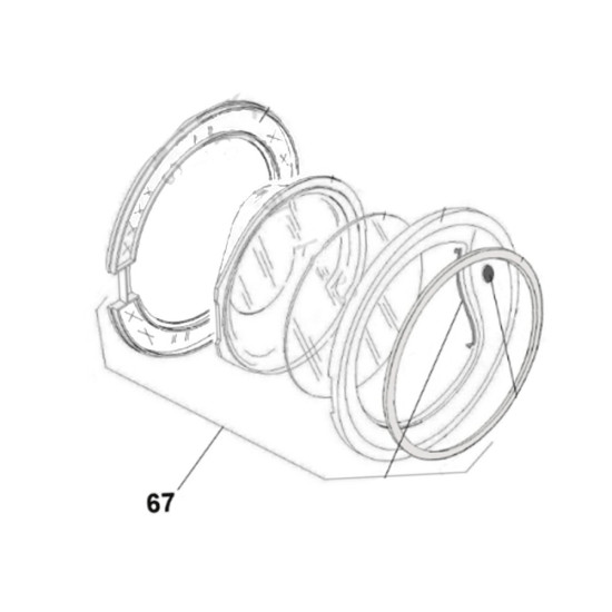 Hublot complet repère 67 43021972