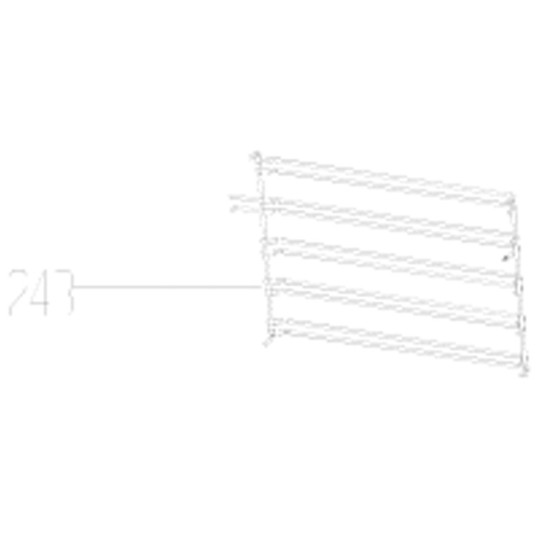 Grille gauche (repère 243) 240440250