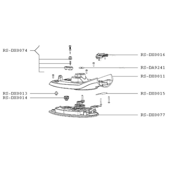 Semelle avec thermostat (repère RS-DX0077) RS-DX0077