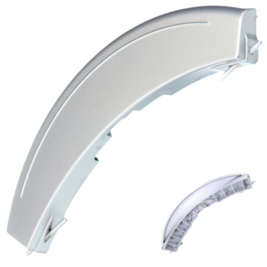 Poignée de porte gris métal avec axes d'origine 00490903