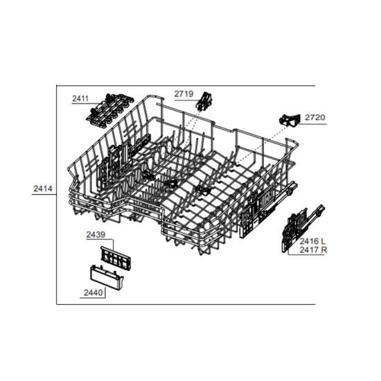 Panier supérieur repère 2414 1513190008