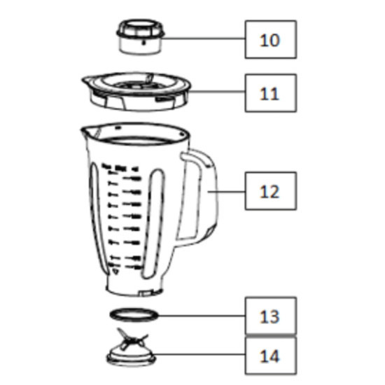 Couvercle Blender (repère 11) CU001138