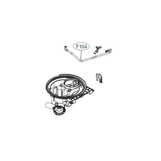 Tuyau d'alimentation repère F104 MEJ63424801