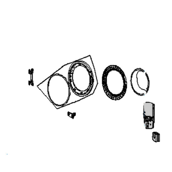 Hublot complet + Charnières 34010687, 1067326