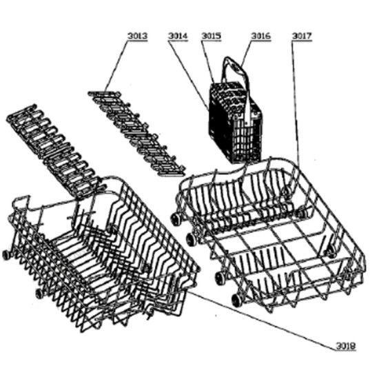 Panier inférieur (repère 3017) 44255
