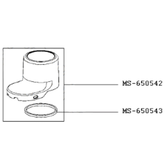 Couvercle hachoir + joint MS-650542