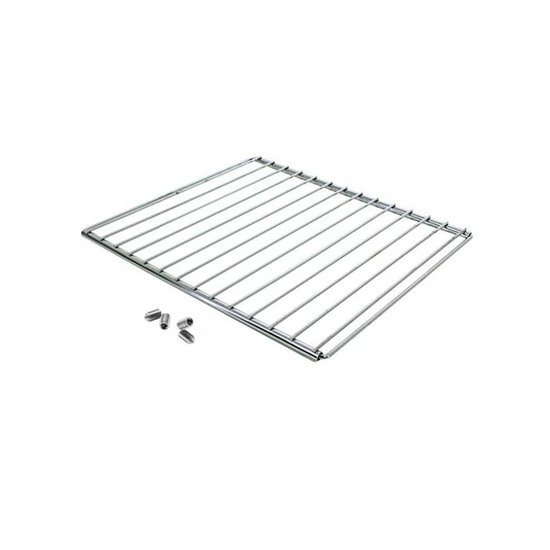 Grille chromée L » 350X470 mm extensible 350X750 mm avec vis encastrée et clé de montage WY159