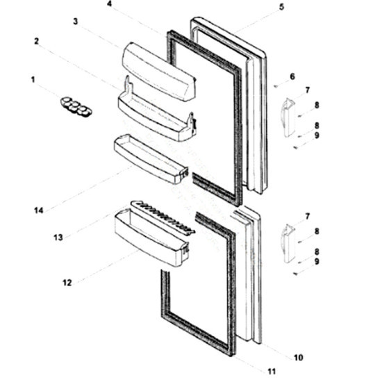 Balconnet bouteilles (repère 12) 15268