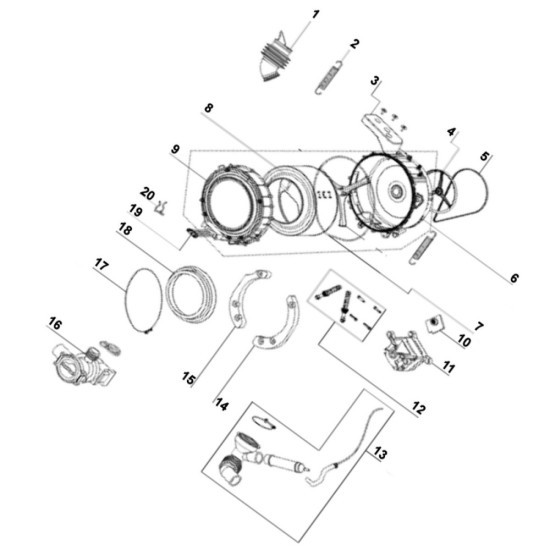 Charnière de porte (repère 17) 1067357, 34010645