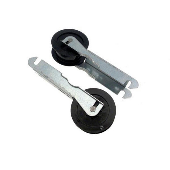 Lot de 2 galets poulies tendeurs et supports 06017597, 40004610